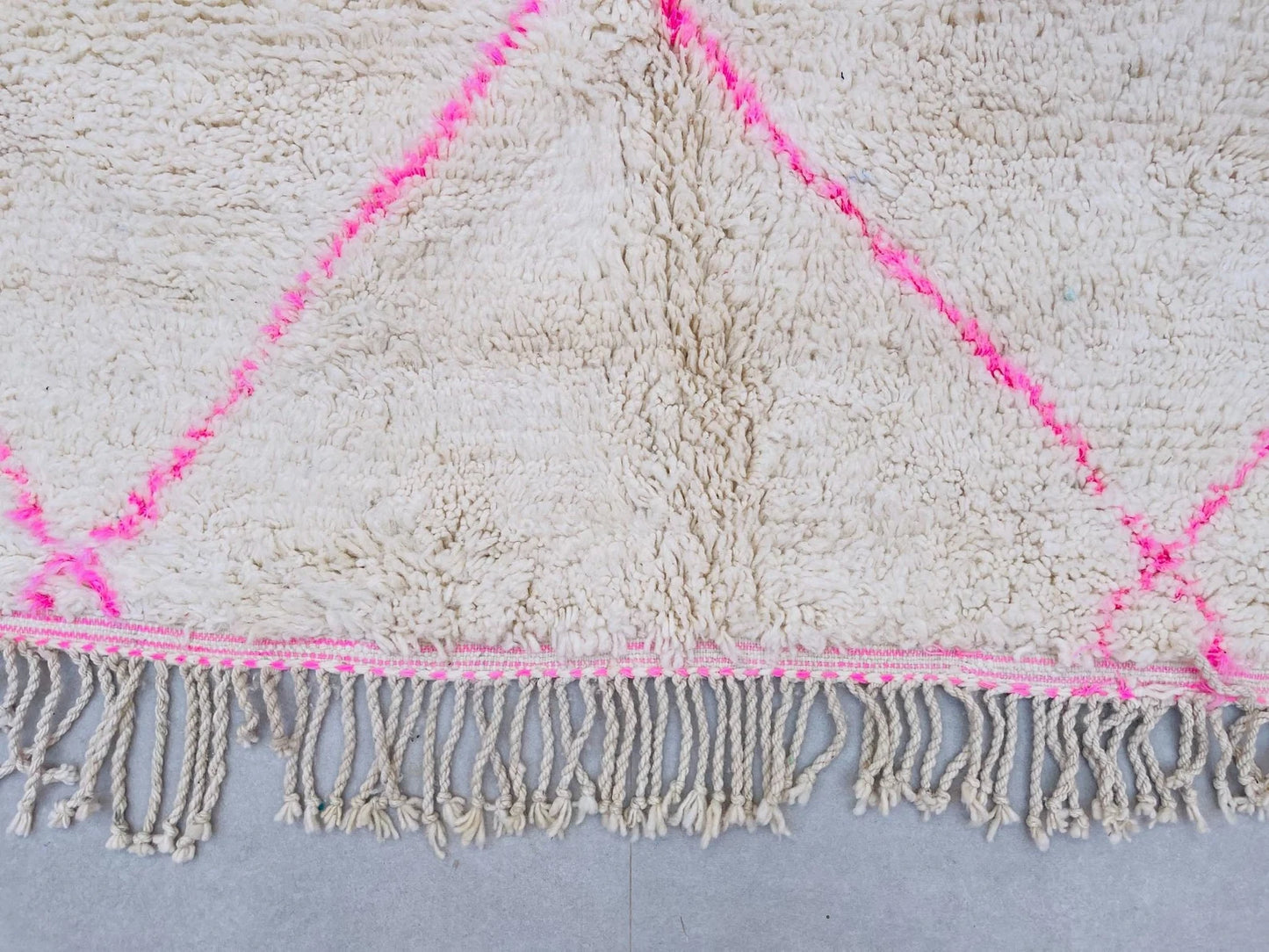 Custom Pink Moroccan Beni Ourain Rug