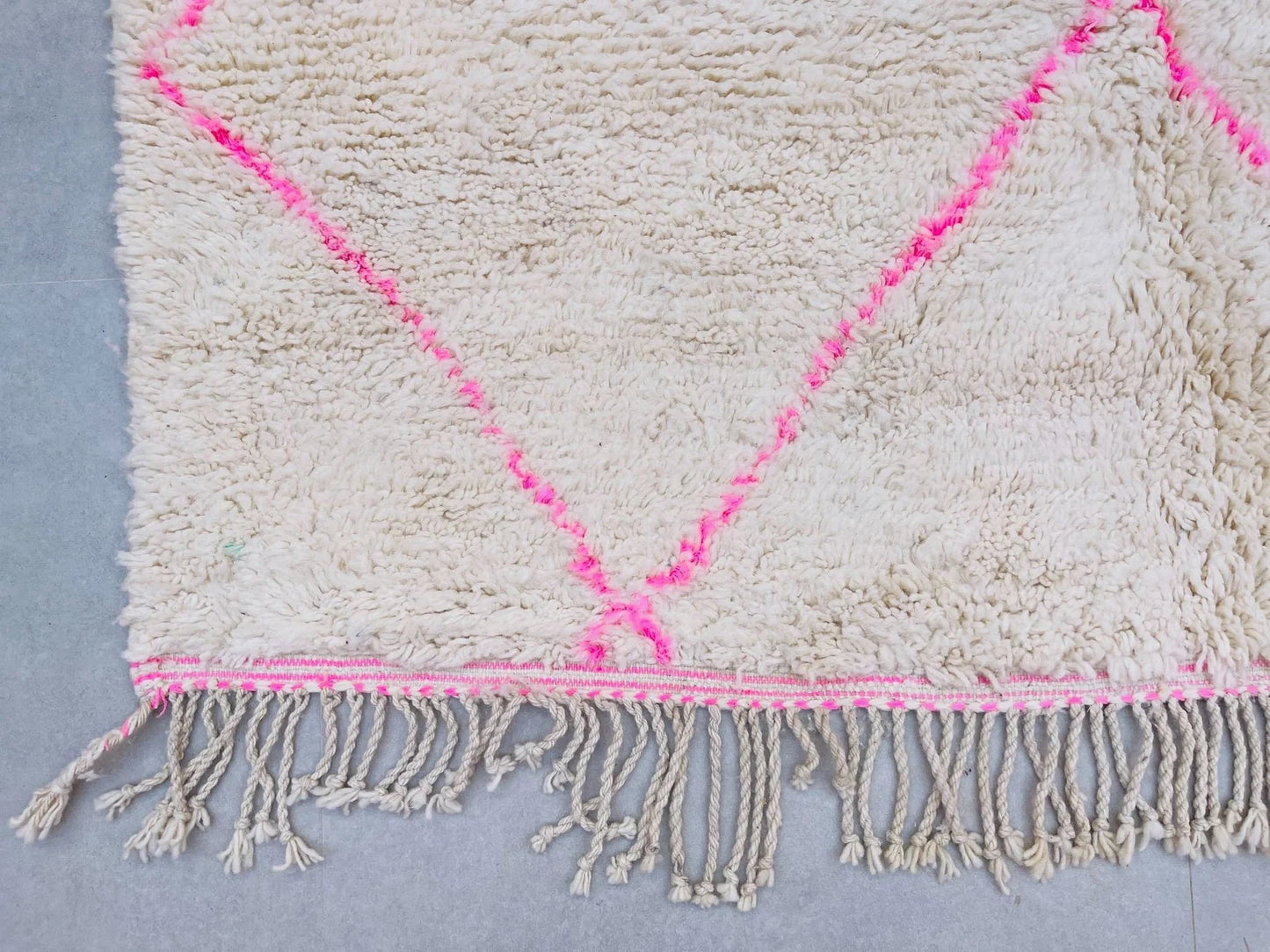 Custom Pink Moroccan Beni Ourain Rug