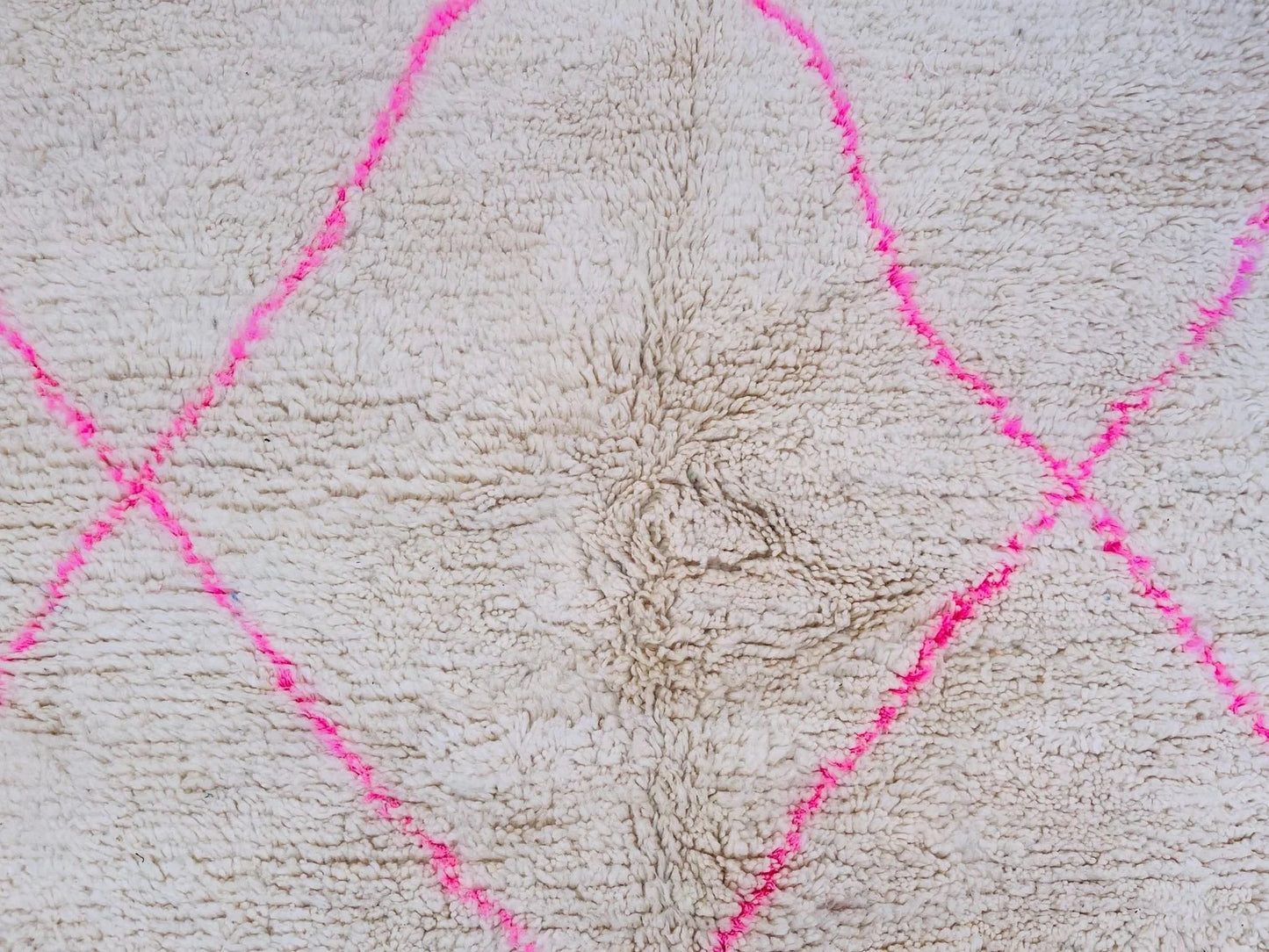 Custom Pink Moroccan Beni Ourain Rug